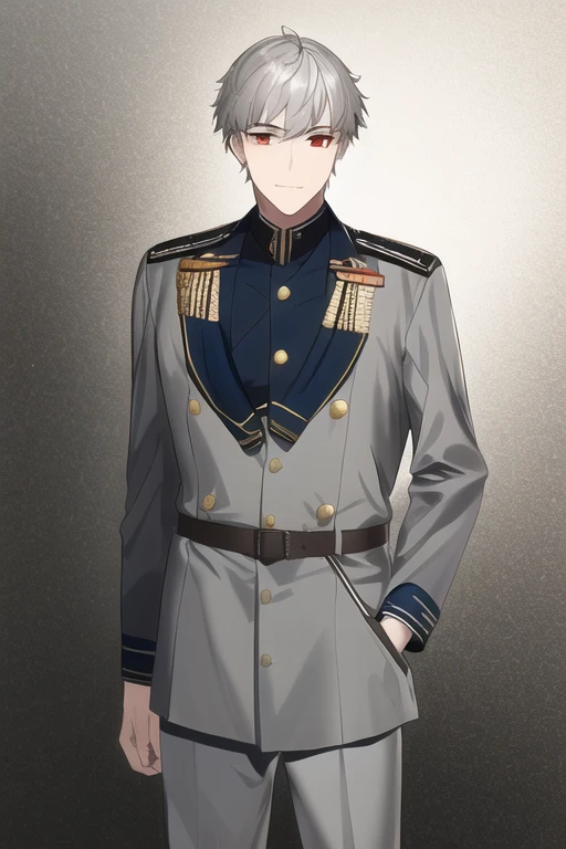 [NovelAI] very short hair short hair thin tall Masterpiece man military uniform [Illustration]